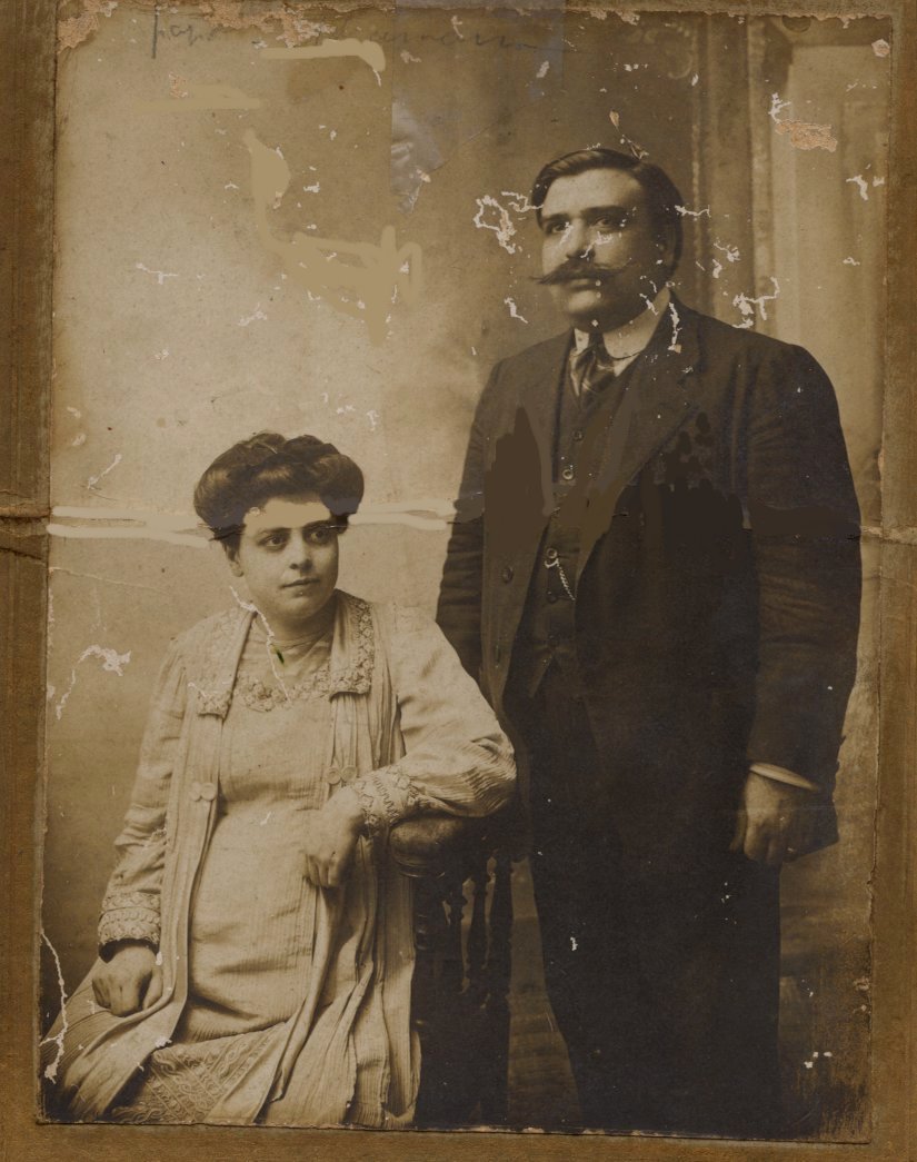 Achille et Louise Chemla